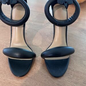 Tony Bianco Black Leather Heels